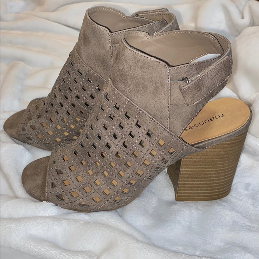 Open toe booties, like new